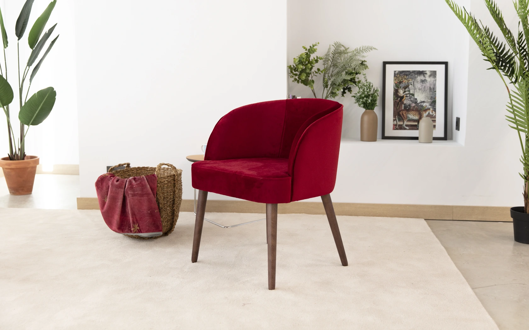 Draco silla comedor moderna tapizada