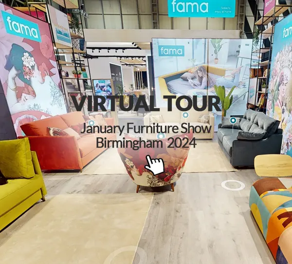 Tour Virtual January Furniture Show Birmingham 2024 - Fama