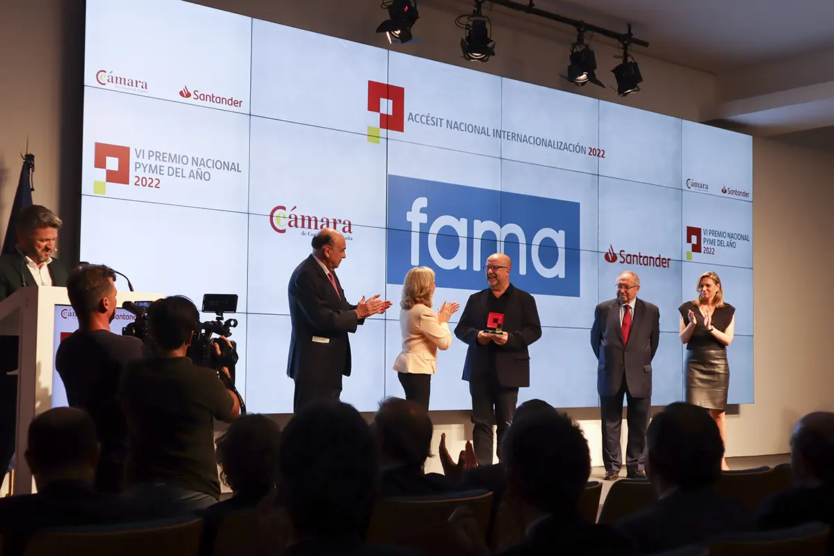 Fama Sofas, distinguida con el galardón 'Internacionalización' en los Premios Pyme del Año
