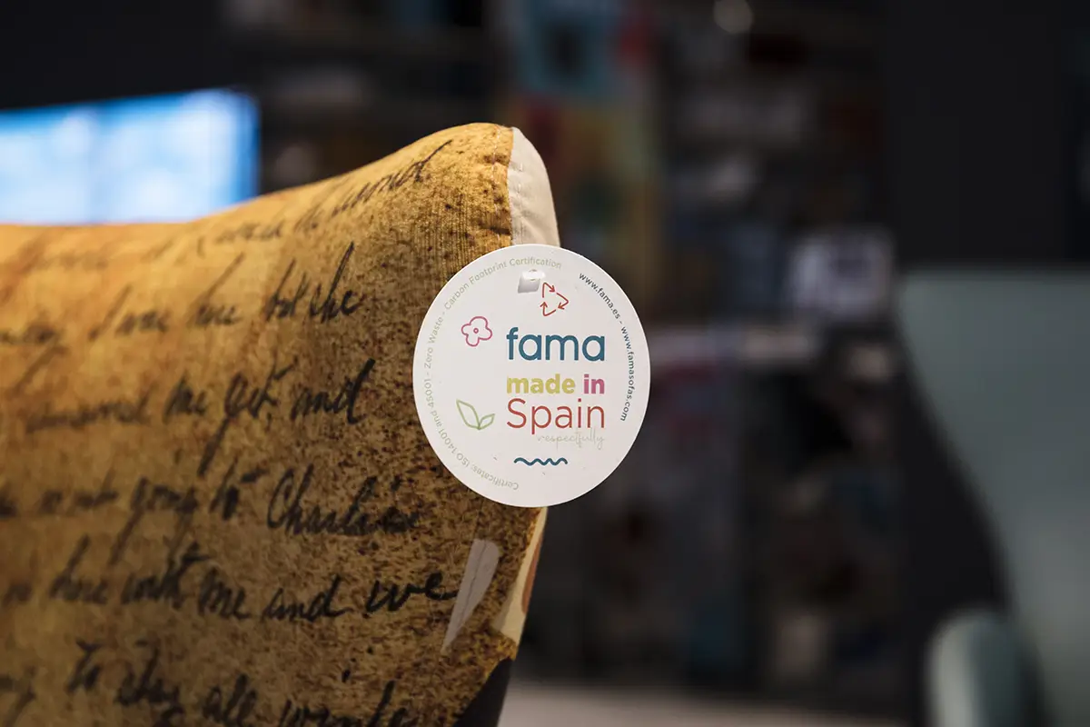 Neues Etikett "Fama Made in Spain".