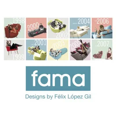 Histoire des designs de Fama (1998-2008).