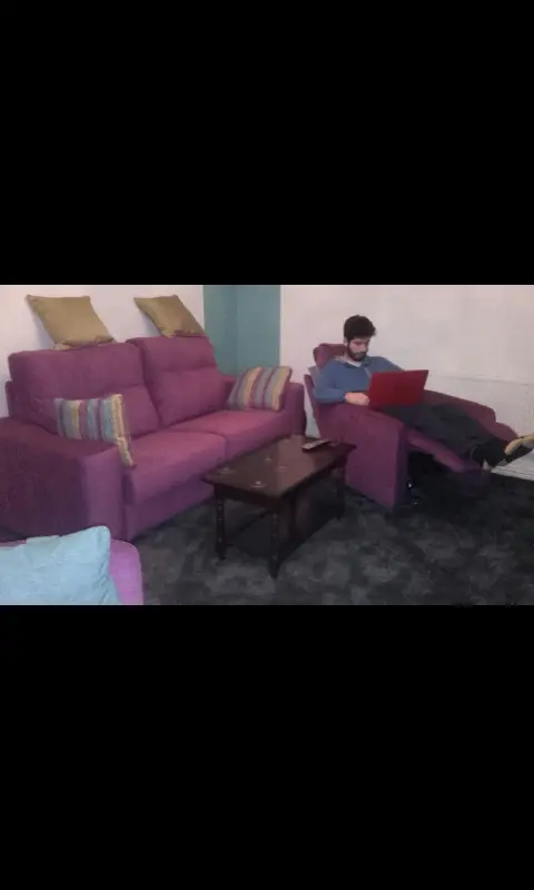 Relaxing after a  long day