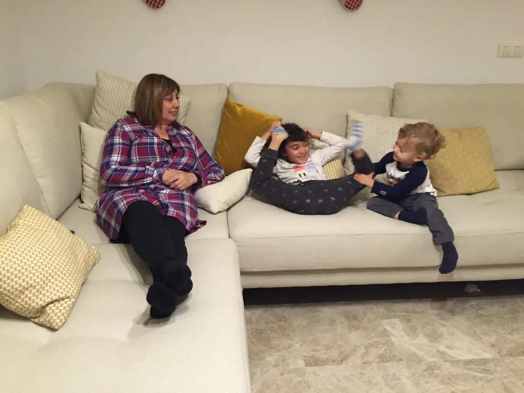 Tarde con la abuela