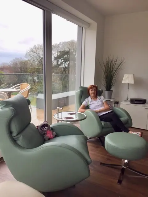 Chilling out with my 2 Lenny chairs.