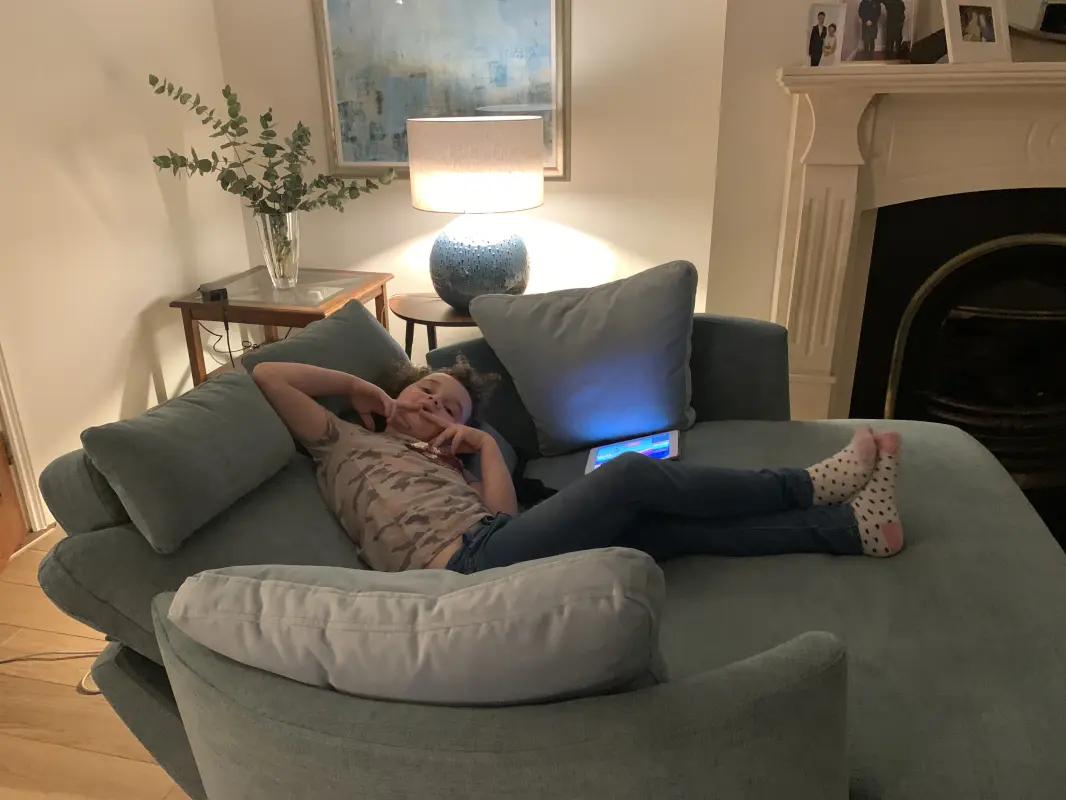 Rainy days are best spent reclining !