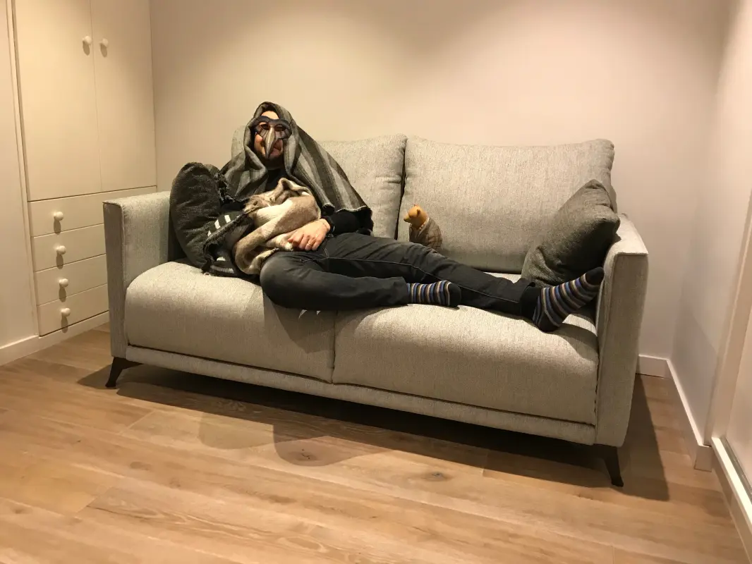 Dalí descansando en el Dalí