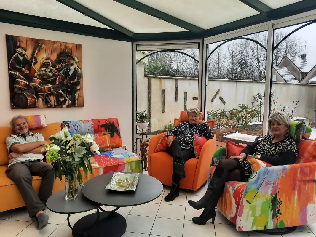 Moment  de détente en famille