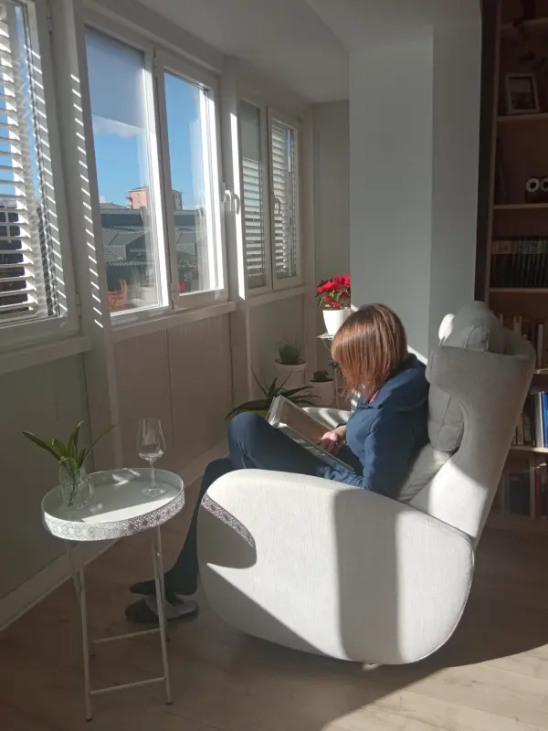 Leyendo cómodamente