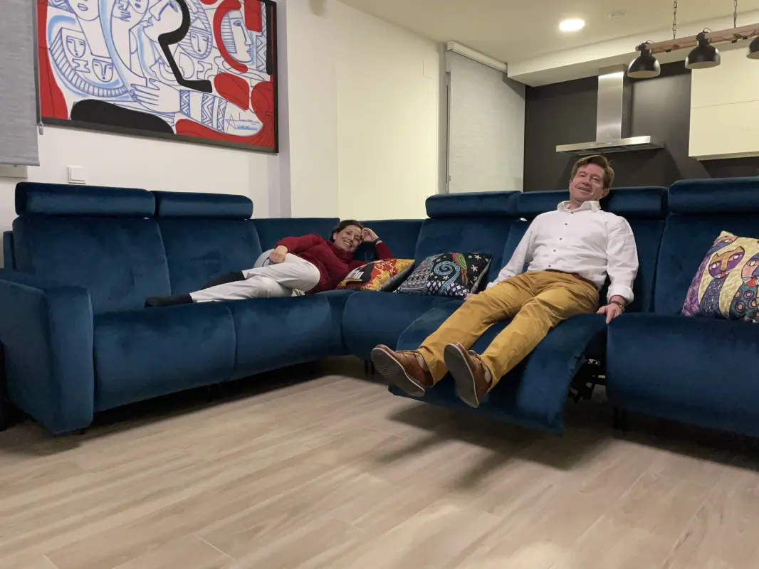 “No me quiero levantar de mi sofá “