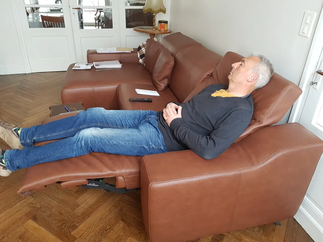 La position idéale pour profiter d'un bon film