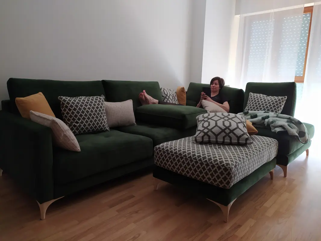 Lost in the sofa