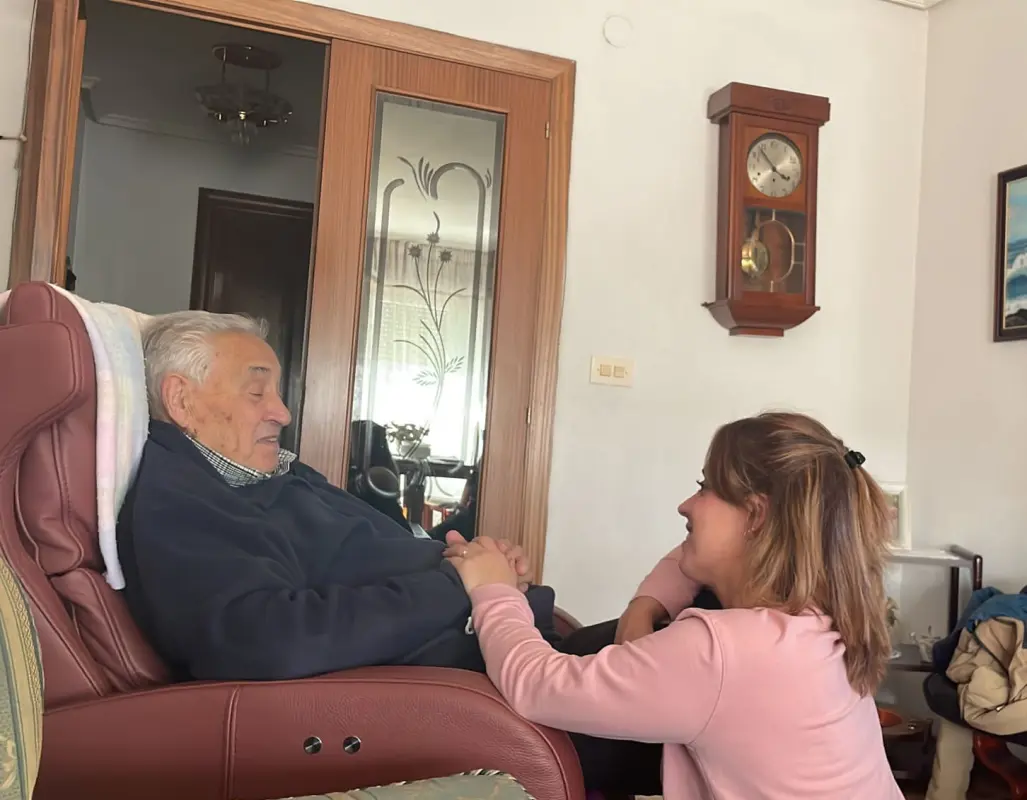 Abuelo y nieta