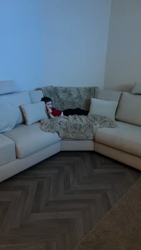 River Loving his new sofa ❤️