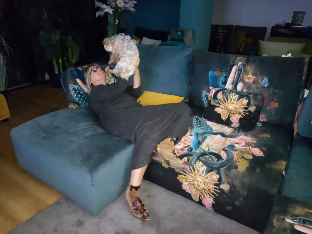 câlin avec filou
