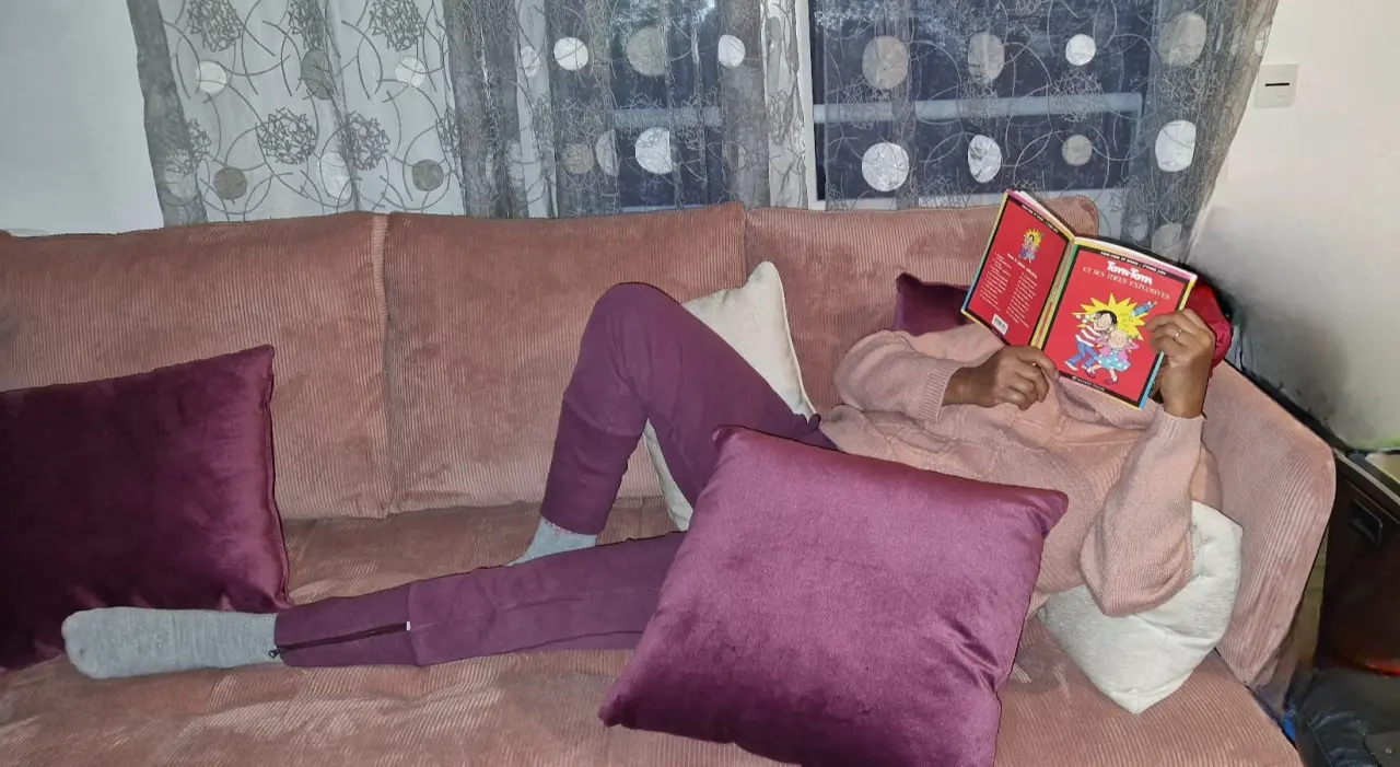 Pause lecture sur mon canap