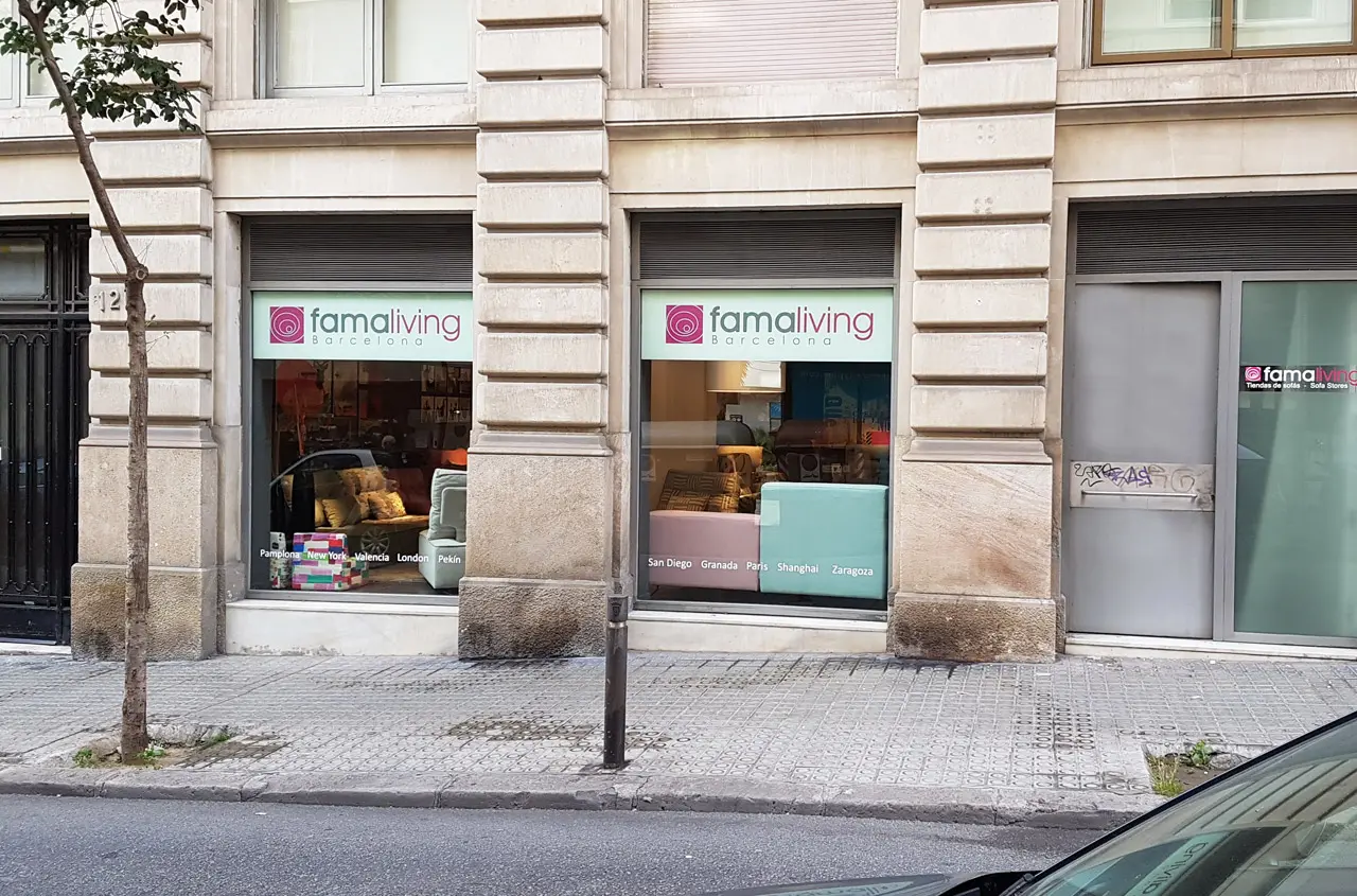 Imagenes tienda Famaliving Barcelona Muntaner
