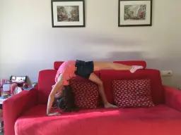 Rítmica en el sofá