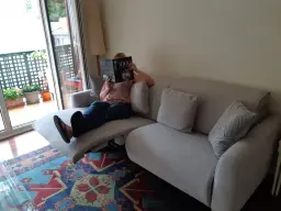 Buscando recetas en el salón