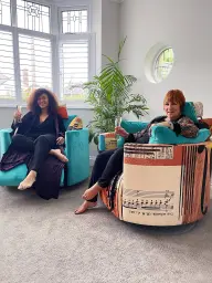 Celebrating the arrival of my 2 new Fama Moonrise recliners