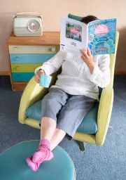 Lenny in green & blue