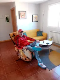 Gozando en el súper sillon