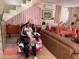 Ma chienne et moi.