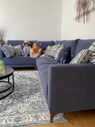 Cute Kids on a cool Sofa