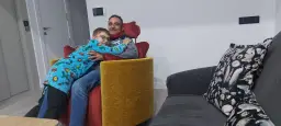 Menuda sorpresa al llegar del trabajo.