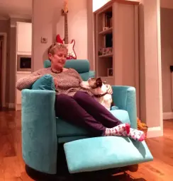 Jenny and milo (it's my chair!)