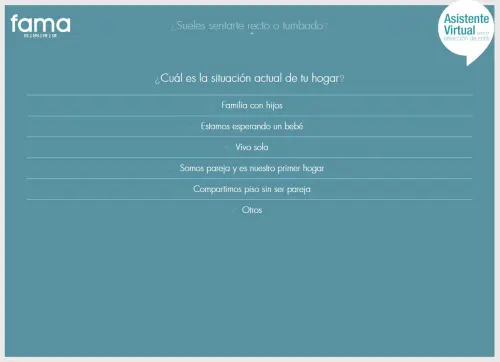 Asistente Virtual para la elección de sofá