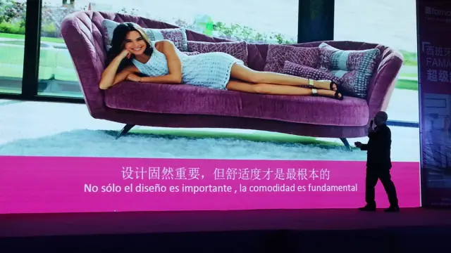 Fama sofas continue growing in China.