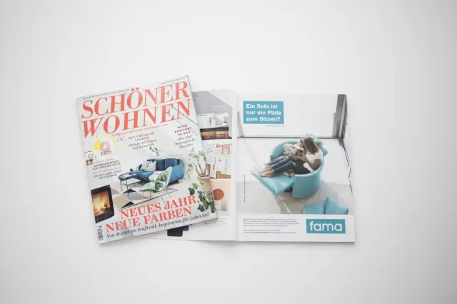 Fama in the Schöner Wohnen Magazine.