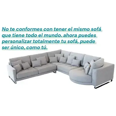 No me gustan los sofás con estampados, prefiero tejidos lisos.