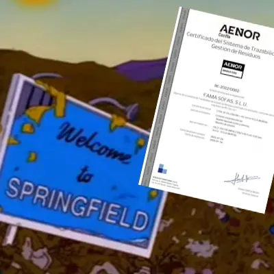De cómo “Los Simpsons” han conseguido que Fama Sofas no envíe ningún residuo a los vertederos.