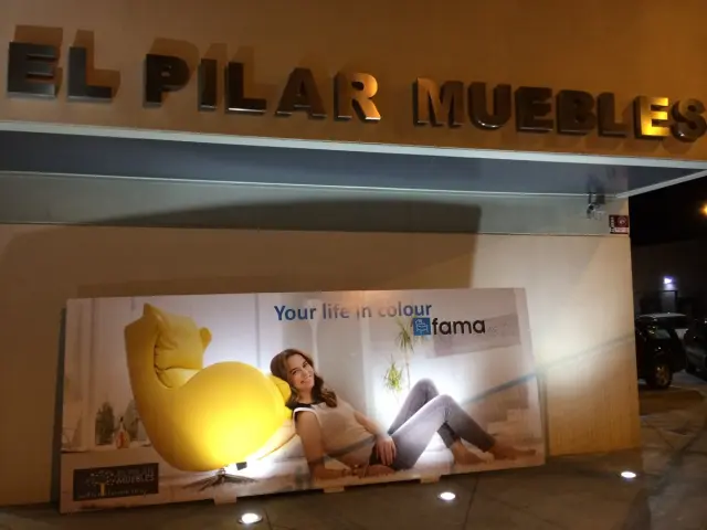 New Fama display in Muebles el Pilar’s showroom.