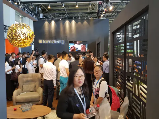 Fama bei der Beijing International Furniture Fair