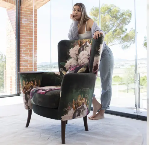 Christie high-back complementary armchair