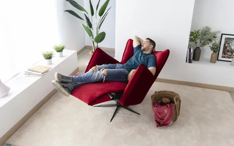 Simone sillón relax diseño giratorio