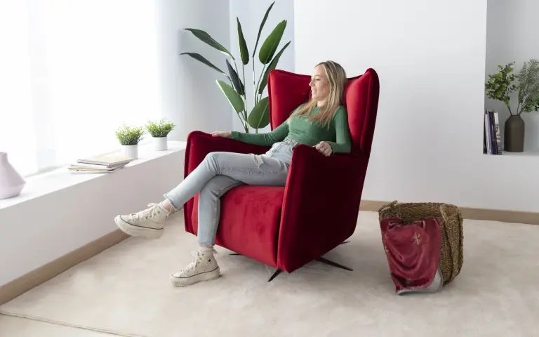 Simone sillón relax diseño giratorio