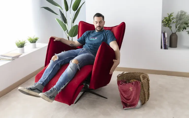 Simone sillón relax diseño giratorio