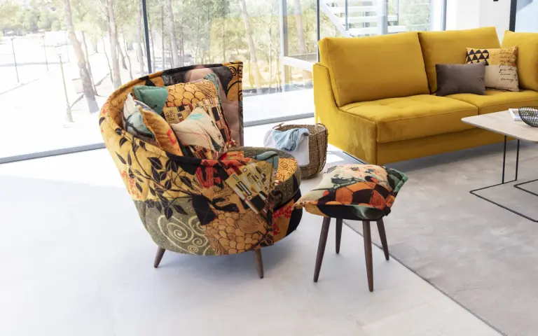 Volta sillón giratorio estampado
