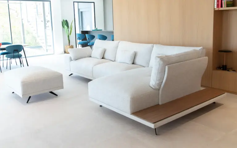 Oasis sofa chaise longue diseño beige